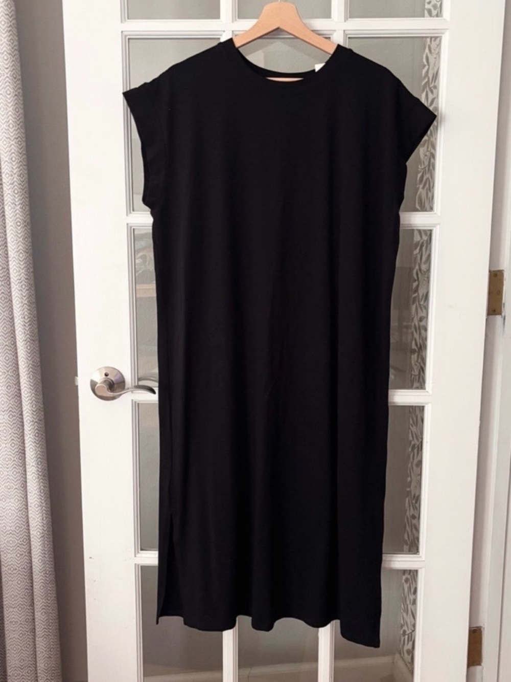 A NEW DAY Extended Shoulder Midi Dress Sz L NWT